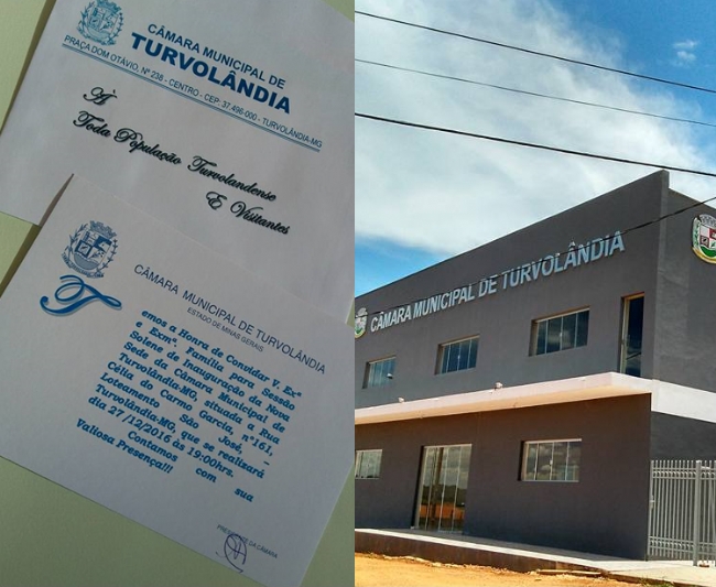 INAUGURAÇÃO DA NOVA SEDE DA CÂMARA MUNICIPAL DE TURVOLÂNDIA