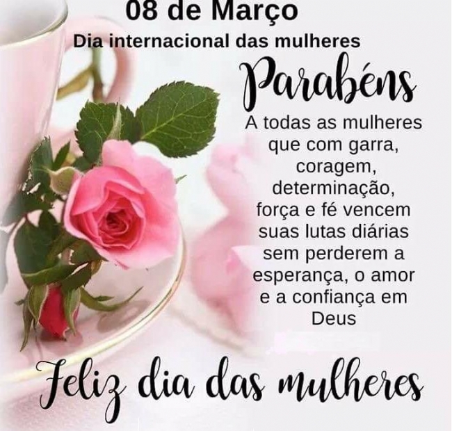 PARABÉNS A TODAS AS MULHERES